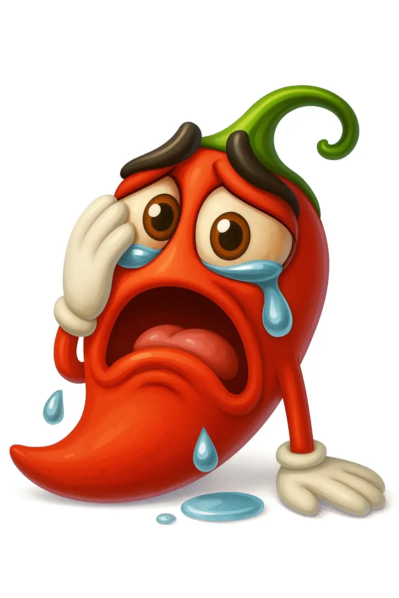 Sad chili pepper